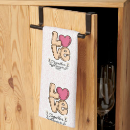 Paño De Cocina amar juntos para siempre