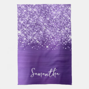Paño De Cocina Amaranto Purpura Brillante Glam Nombre