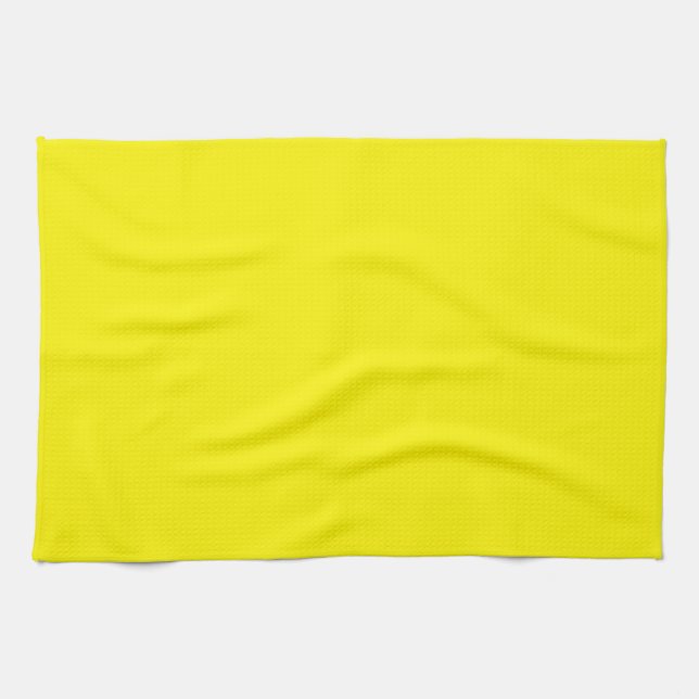 Paño De Cocina Amarillo brillante y soleado (Horizontal)