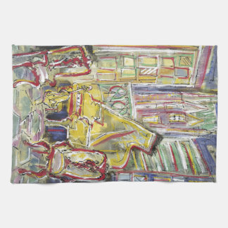 Paño De Cocina Amarillo, violoncelo