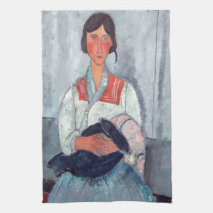 Paño De Cocina Amedeo Modigliani - Gitana con bebé