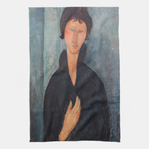 Paño De Cocina Amedeo Modigliani - Mujer con ojos azules