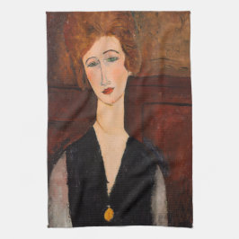 Paño De Cocina Amedeo Modigliani - Retrato de una mujer