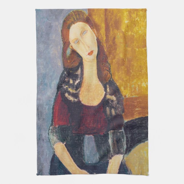 Paño De Cocina Amedeo Modigliani - Retrato Jeanne Hebuterne #2 (Vertical)