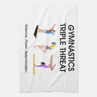 Paño De Cocina Amenaza triple de la gimnasia