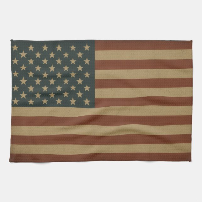 Paño De Cocina American Flag Patriotic (Horizontal)