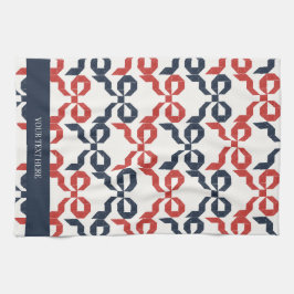 Paño De Cocina Americana Folk Art Bow Quilt Pattern