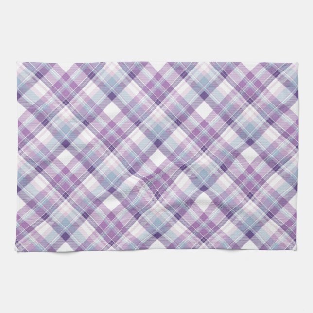 Paño De Cocina Amethyst Hues Plaid (Horizontal)