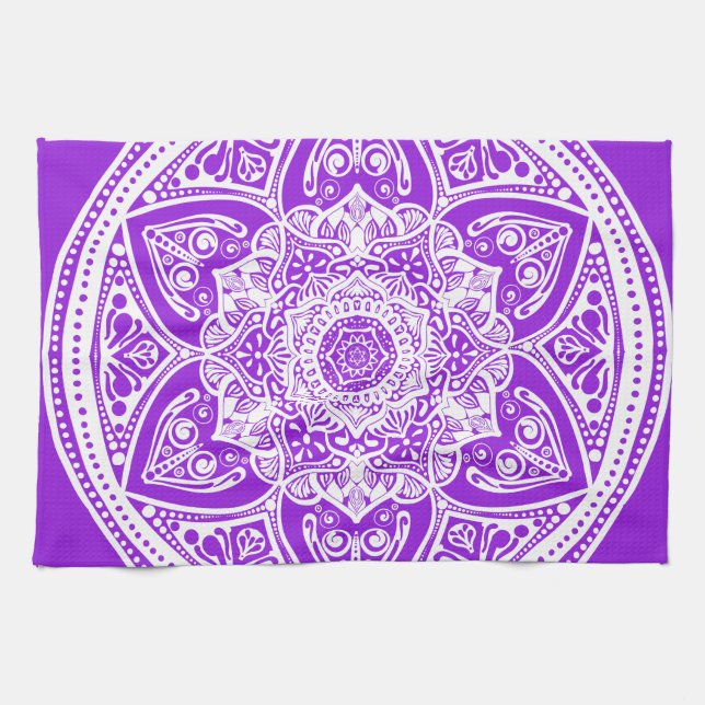 Paño De Cocina Amethyst Mandala (Horizontal)