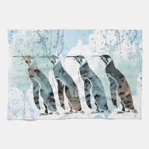 Paño De Cocina Amigos de los pingüinos para siempre