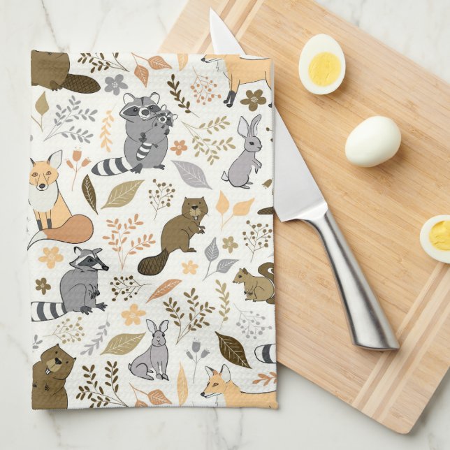 Paño De Cocina Amigos de Woodland (Doblado Cuarto)