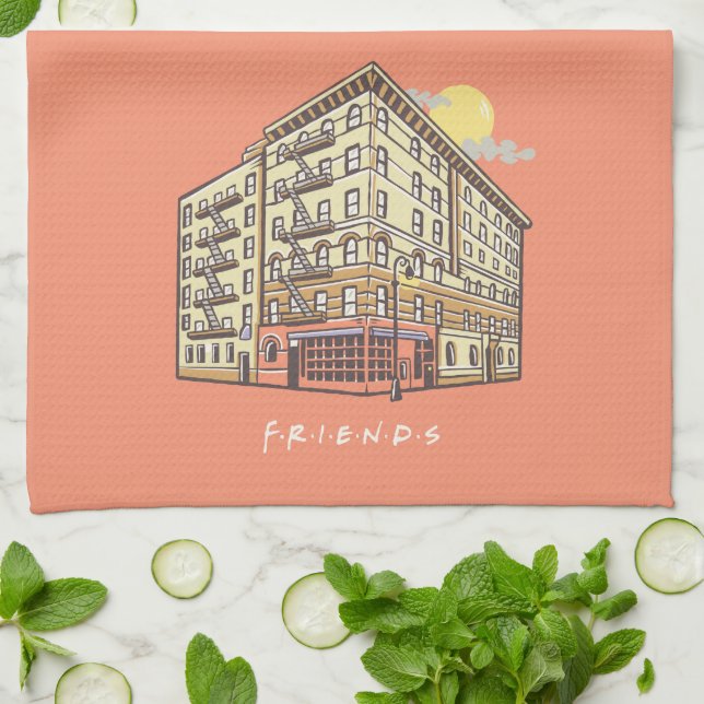 Paño De Cocina AMIGOS™ | Edificio de apartamentos de Mónica (Doblado)