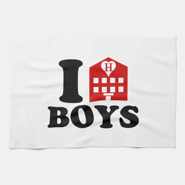Paño De Cocina Amo a los chicos del hotel (Horizontal)