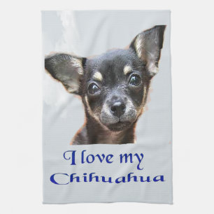 Paño De Cocina Amo a mi chihuahua
