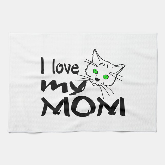 Paño De Cocina Amo A Mi Mamá (Horizontal)
