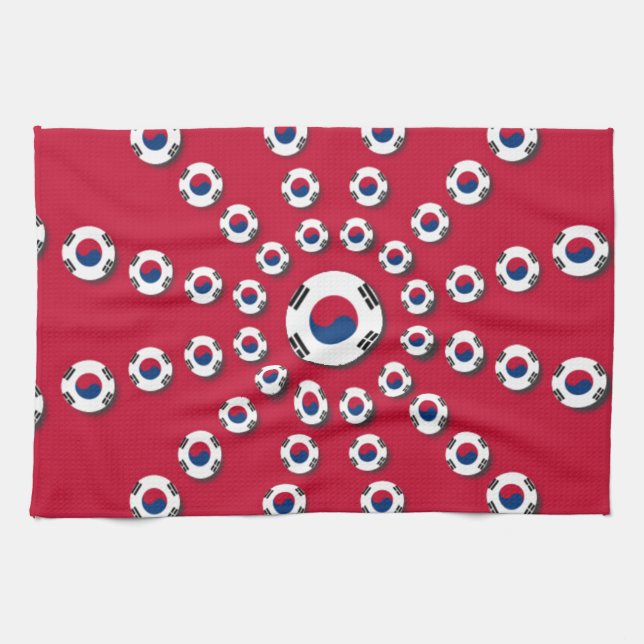 Paño De Cocina Amo el Rojo (Horizontal)