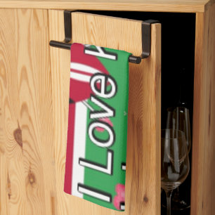 Paño De Cocina Amo Kenia y la imagen artística de "Hakuna Matata"