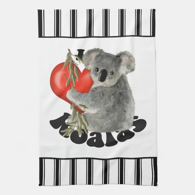 Paño De Cocina Amo koalas (Vertical)