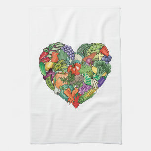 Paño De Cocina Amo los Veggies