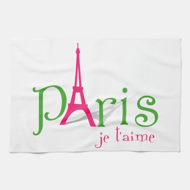 Paño De Cocina Amo París (Horizontal)