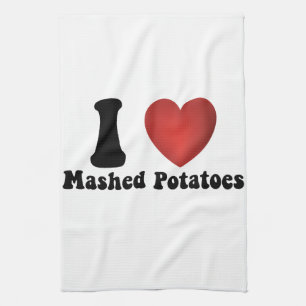 Paño De Cocina Amo Puré De Papas Regalo De Cena De Acción De Grac