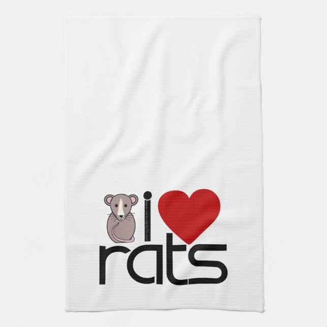 Paño De Cocina Amo ratas (Vertical)