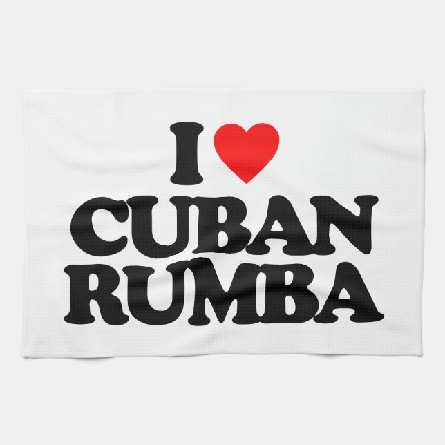 PAÑO DE COCINA AMO RUMBA CUBANA (Horizontal)