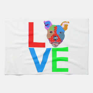 Paño De Cocina Amor de Pitbull