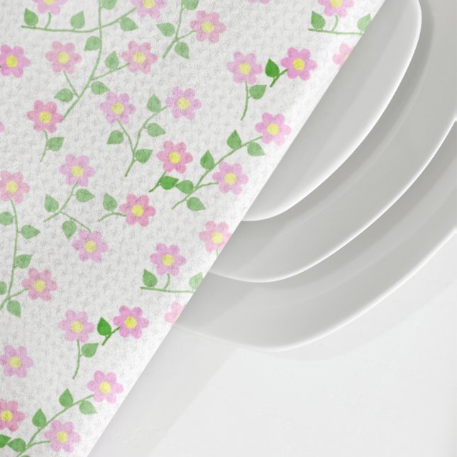 Paño De Cocina Amor en Flor Pink Floral (Subido por el creador)