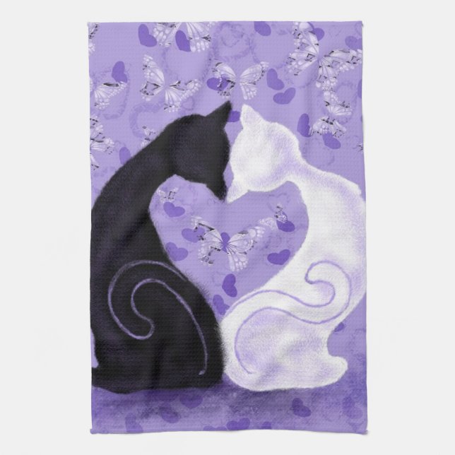 Paño De Cocina Amor hermoso - Añadir tu foto / texto / nombre (Vertical)