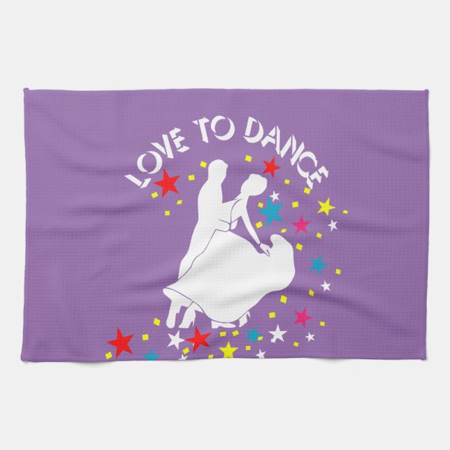 Paño De Cocina Amor por la danza (Horizontal)