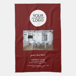 Paño De Cocina Añadir su logotipo Personalizado Textos de la empr