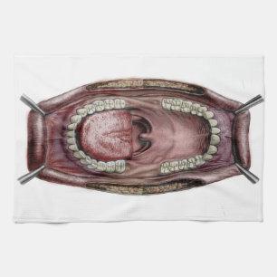 Paño De Cocina anatomía de la boca