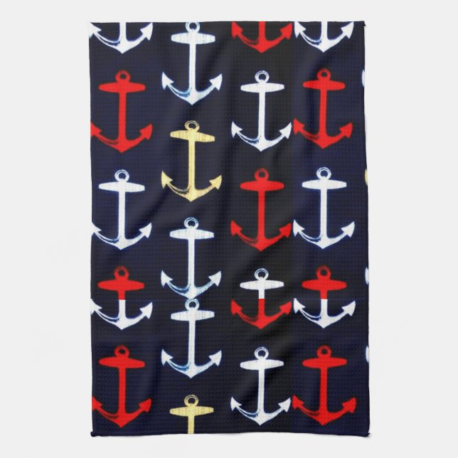 Paño De Cocina Anchors Away (Vertical)