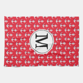Paño De Cocina ¡Anclas fuera! Bolsa de golf roja personalizada co