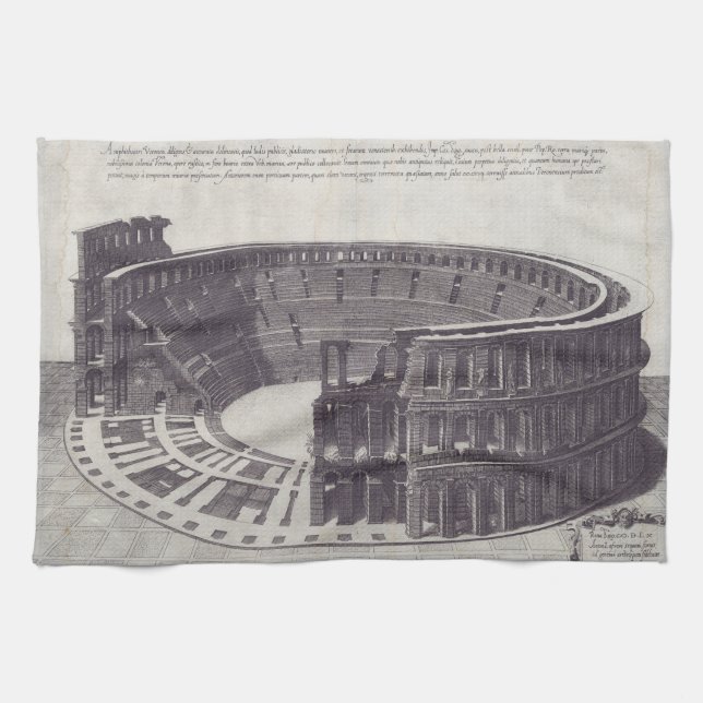 Paño De Cocina Anfiteatro de Verona en Piazza Bra (Horizontal)