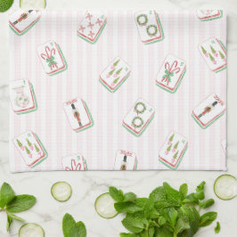 Paño De Cocina Anfitriona de Mahjong Navideño Mahj-y 