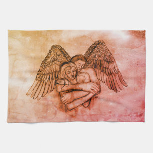 Paño De Cocina Angel Eros en el amor, te amo