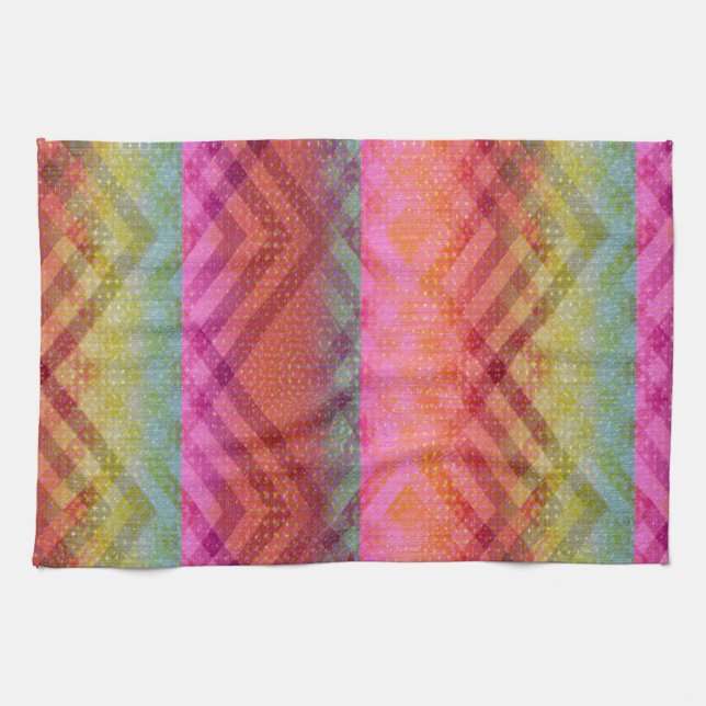 Paño De Cocina Ángulos coloridos (Horizontal)