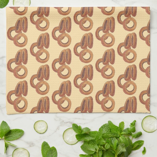 Paño De Cocina Anillos de cebolla frita Papel de comida rápida (Doblado)