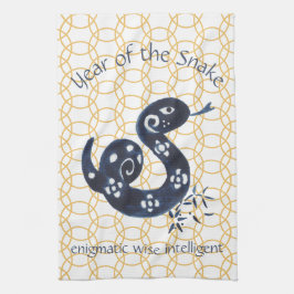 Paño De Cocina Animal Zodiac chino de serpiente de Año Nuevo míni