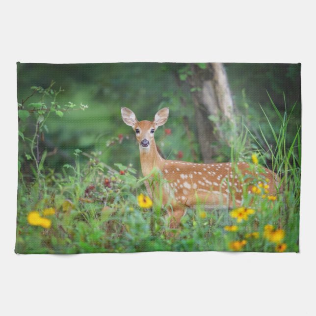 Paño De Cocina Animales de bebé más afectados | Cerveza blanca en (Horizontal)