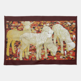 Paño De Cocina Animales Lindos Vintage de Pascua