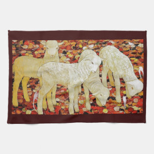 Paño De Cocina Animales Lindos Vintage de Pascua