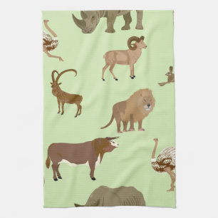 Paño De Cocina Animales salvajes