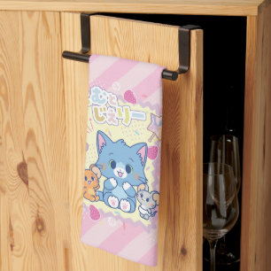 Paño De Cocina Anime Tom y Jerry Strawberry Fun