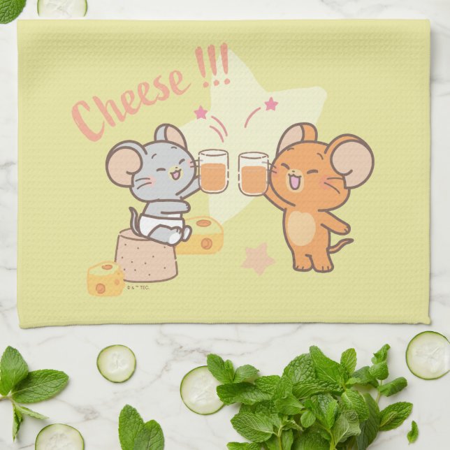 Paño De Cocina Anime Tuffy y Jerry Cheese