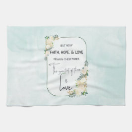 Paño De Cocina Aniversario del Boda religioso Fe Esperanza Amor