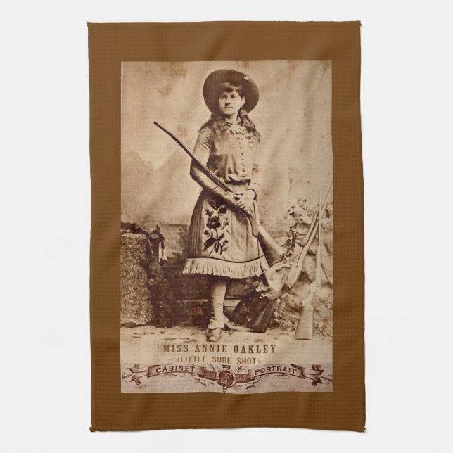 Paño De Cocina Annie Oakley Sepia (Vertical)