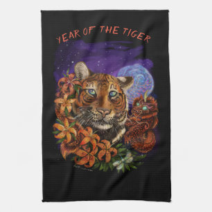 Paño De Cocina Año chino del tigre